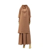 Factory direct sales of Nida two-piece solid color large-sized women's fashionable and trendy long prayer dress and robe Application Scenario